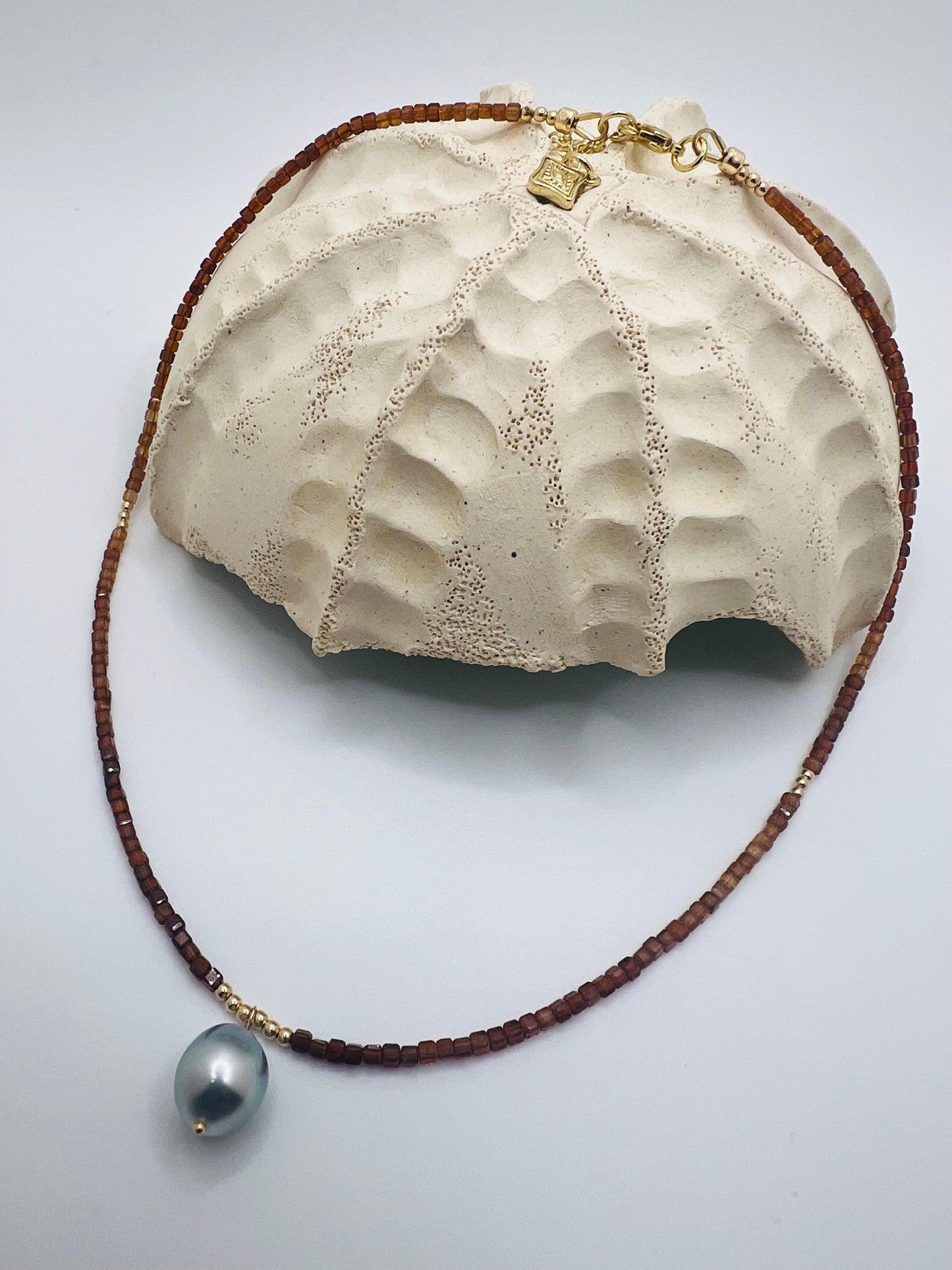 Hessonite Garnet Pendant Necklace