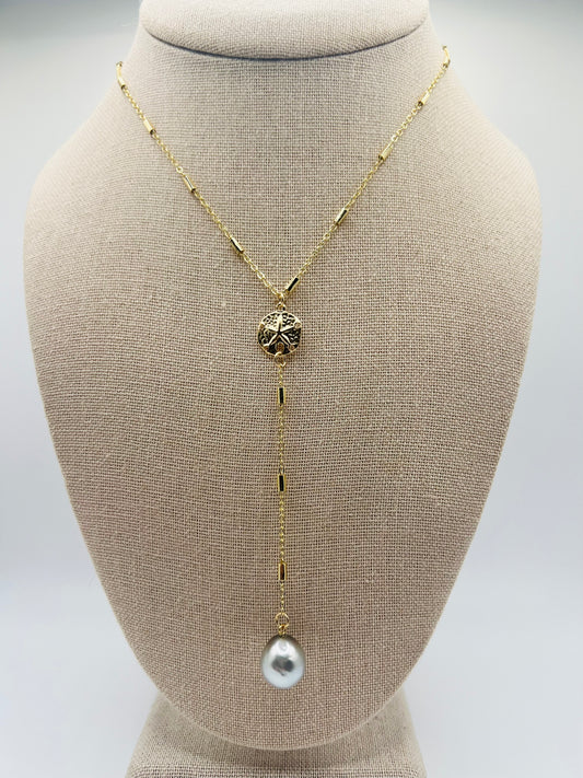 Sand Dollar Drop Necklace