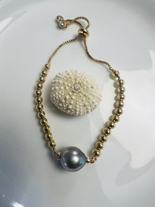 Tahitian Beaded Chain Bracelet