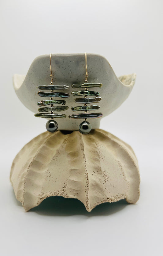 Limu Tahitian Earrings