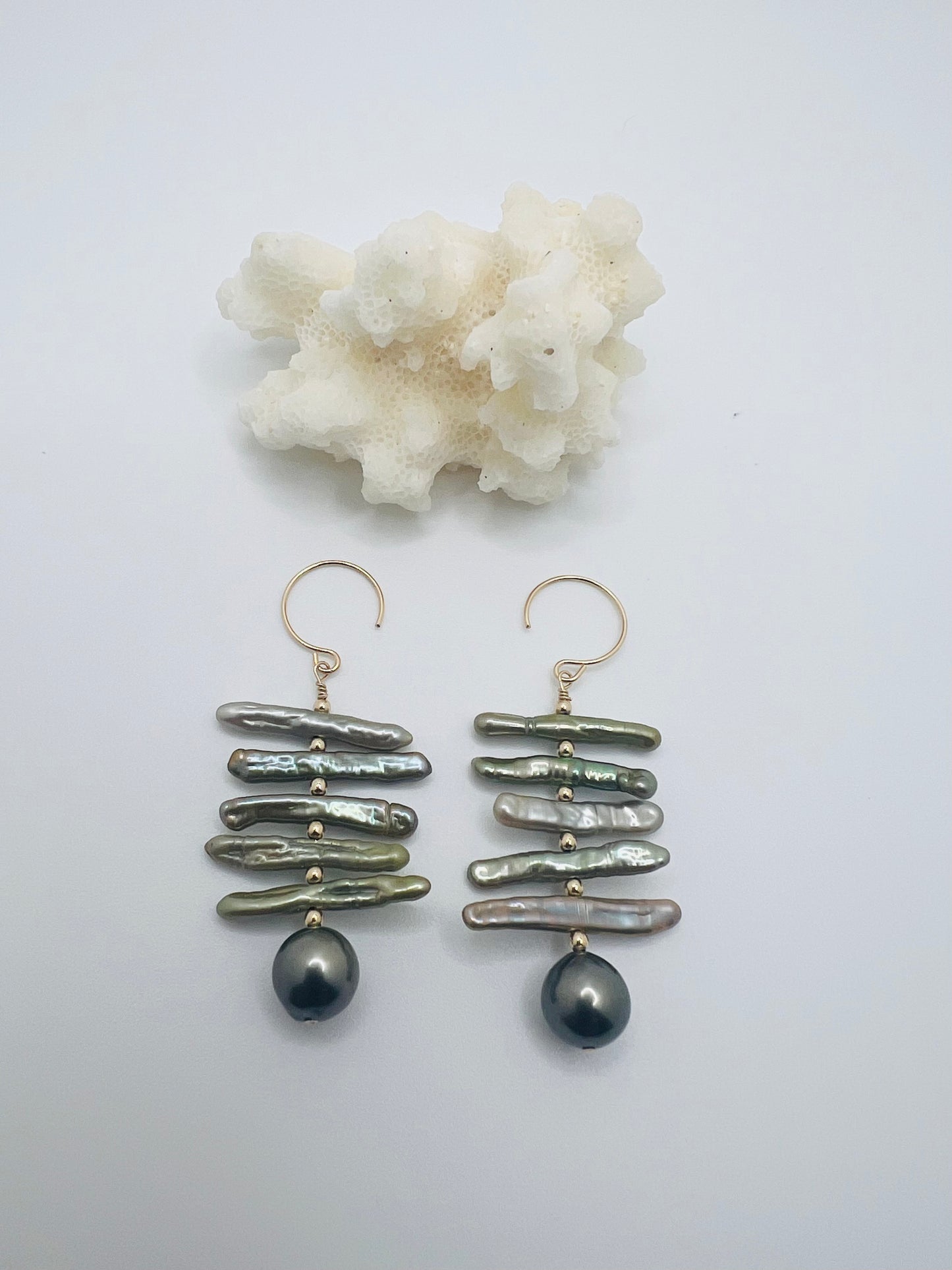 Limu Tahitian Earrings