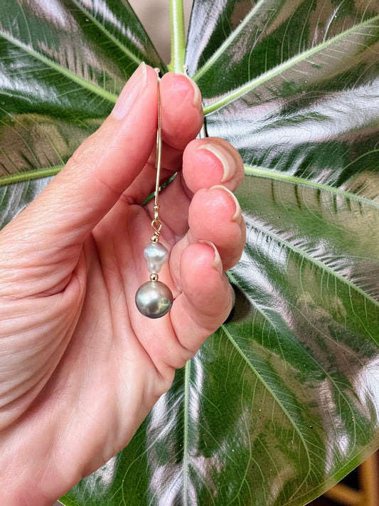 Tahitian & Keshi Long Drops