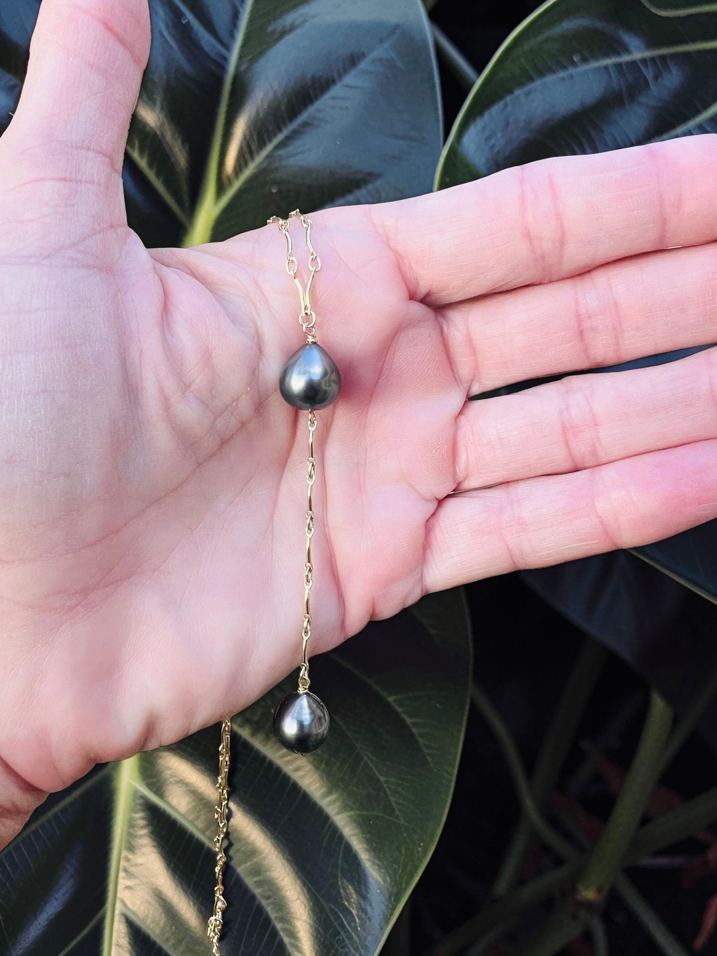 Tahitian Double Drop Necklace