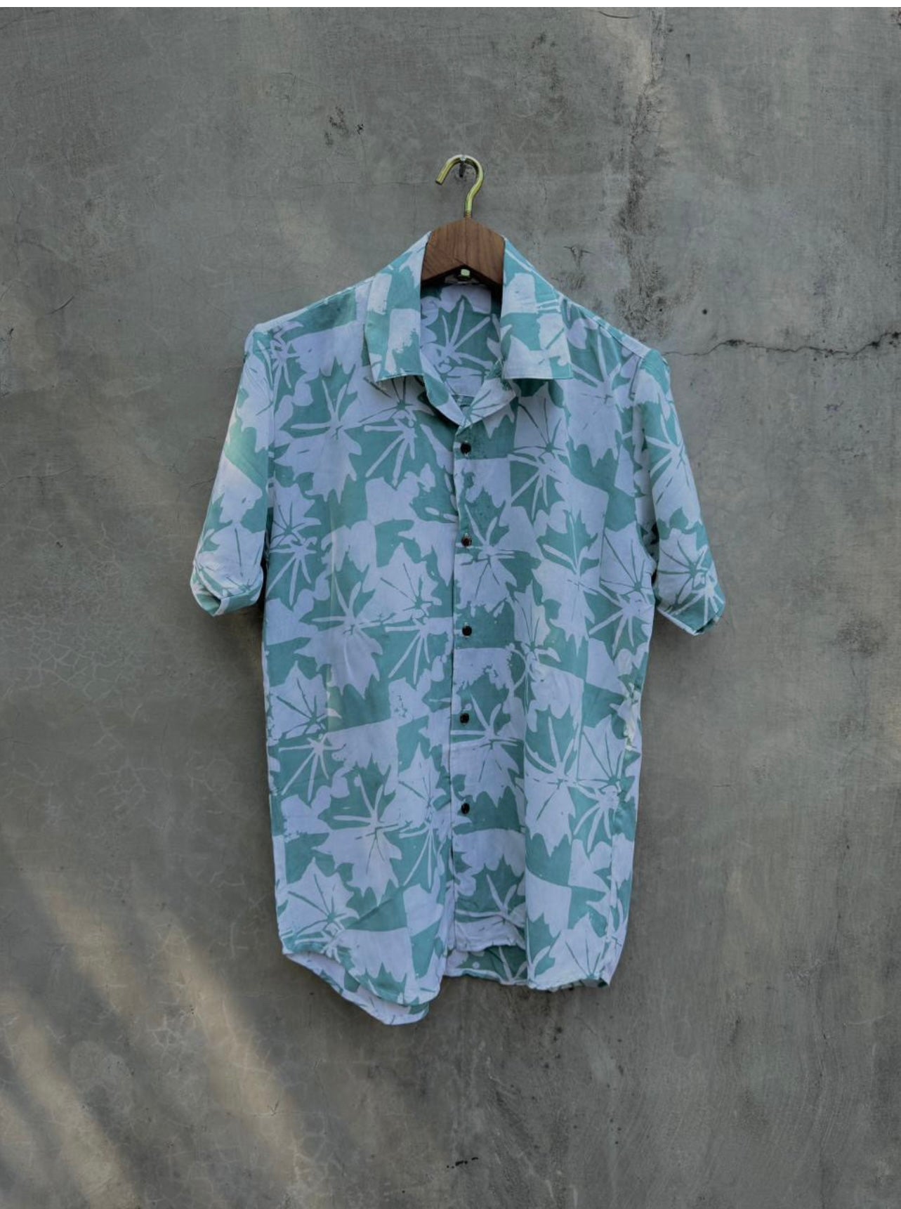 Kane Mint Leaves Aloha Shirt
