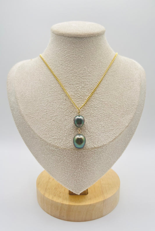 Tahitian Double Drip Necklace