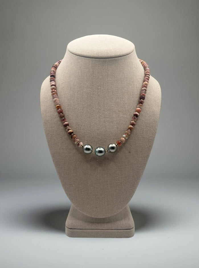 Spiny Oyster Shell  & Tahitian Necklace