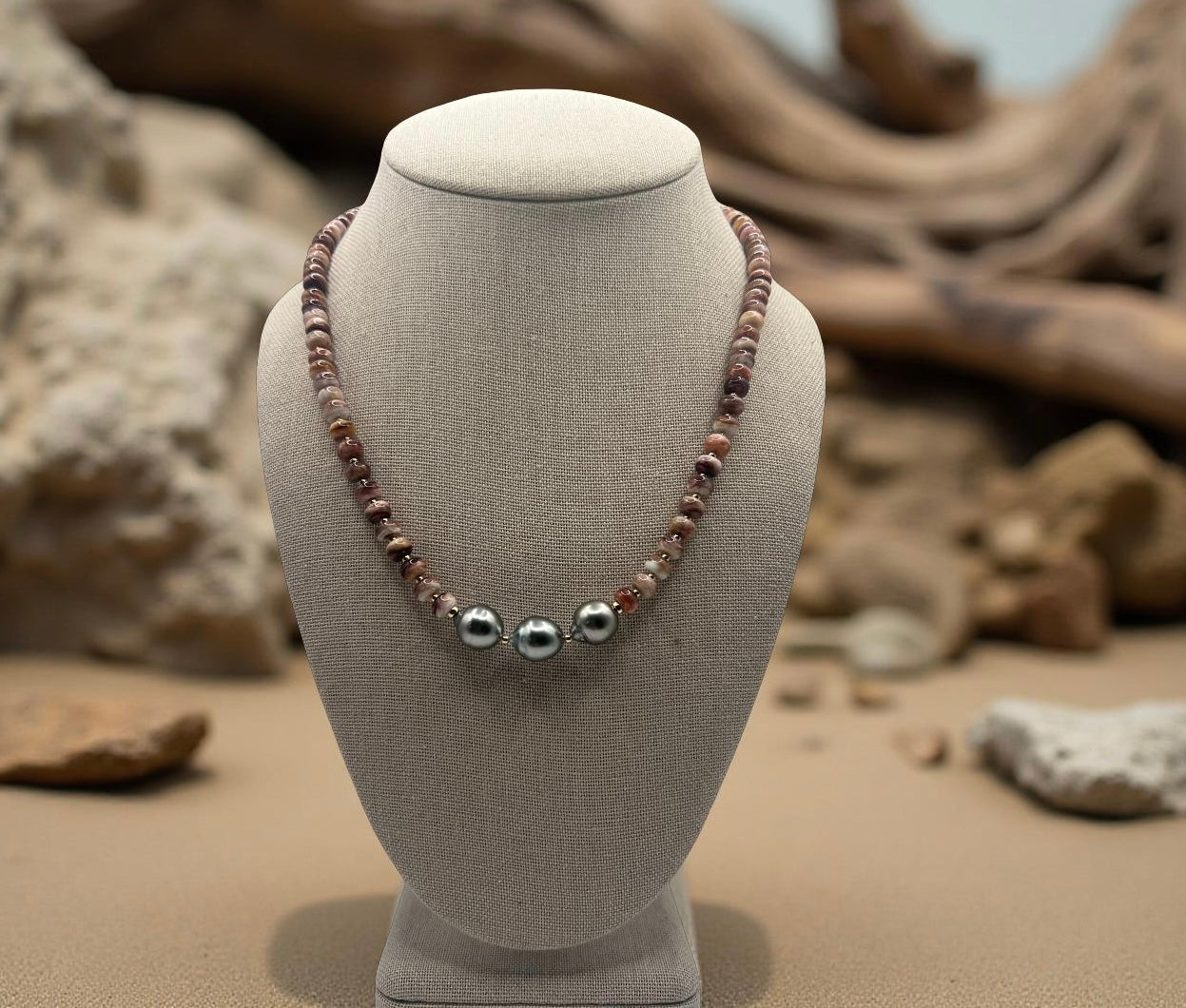 Spiny Oyster Shell  & Tahitian Necklace