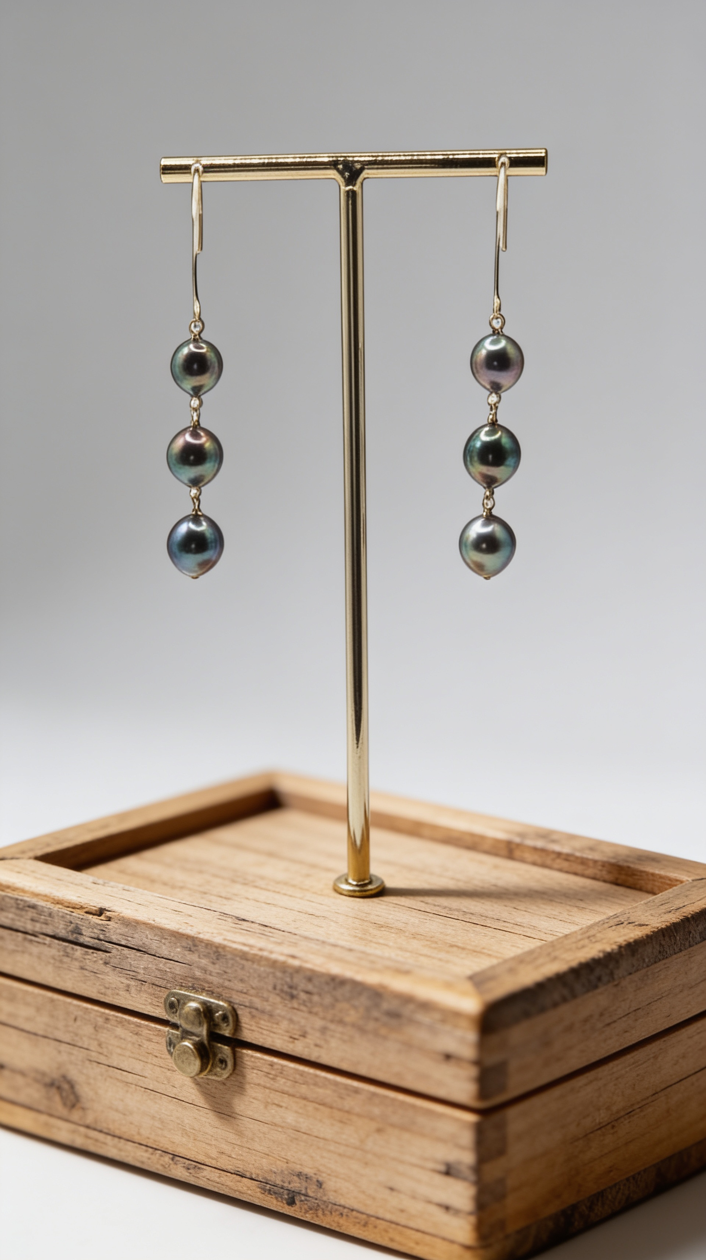 Tahitian Triple Drip Earrings