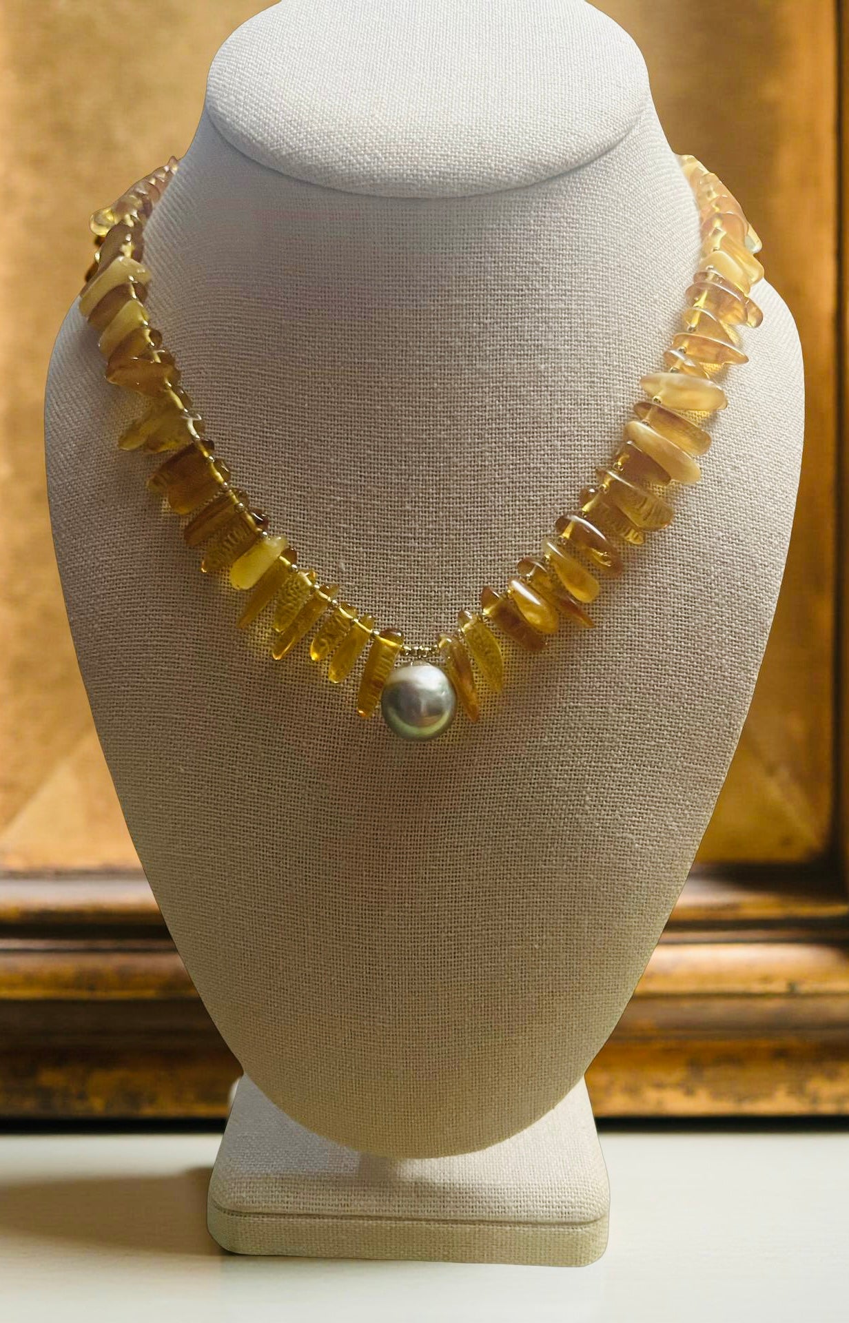 Amber Tahitian Necklace