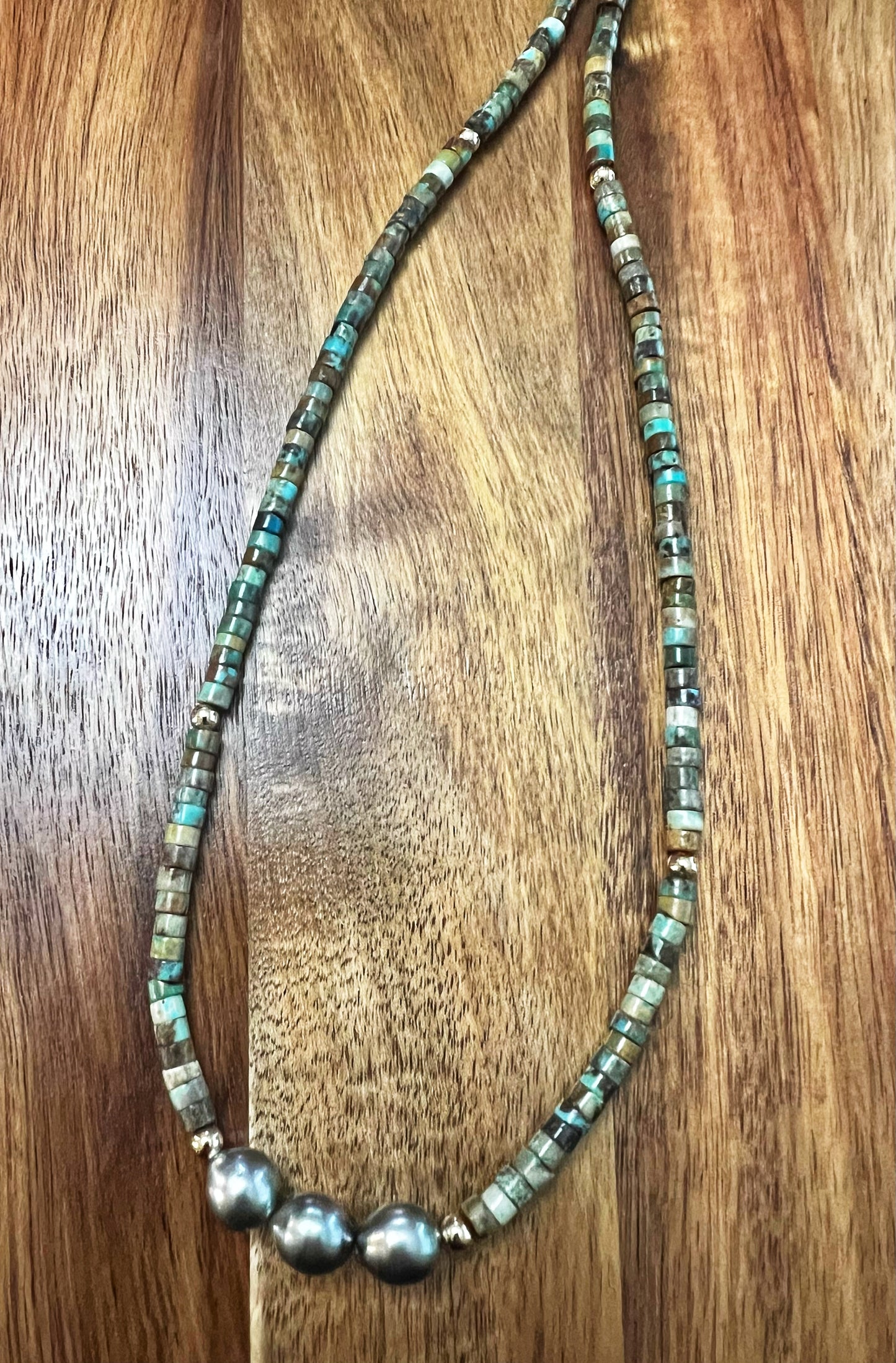 Tahitian Pearl Turquoise Necklace