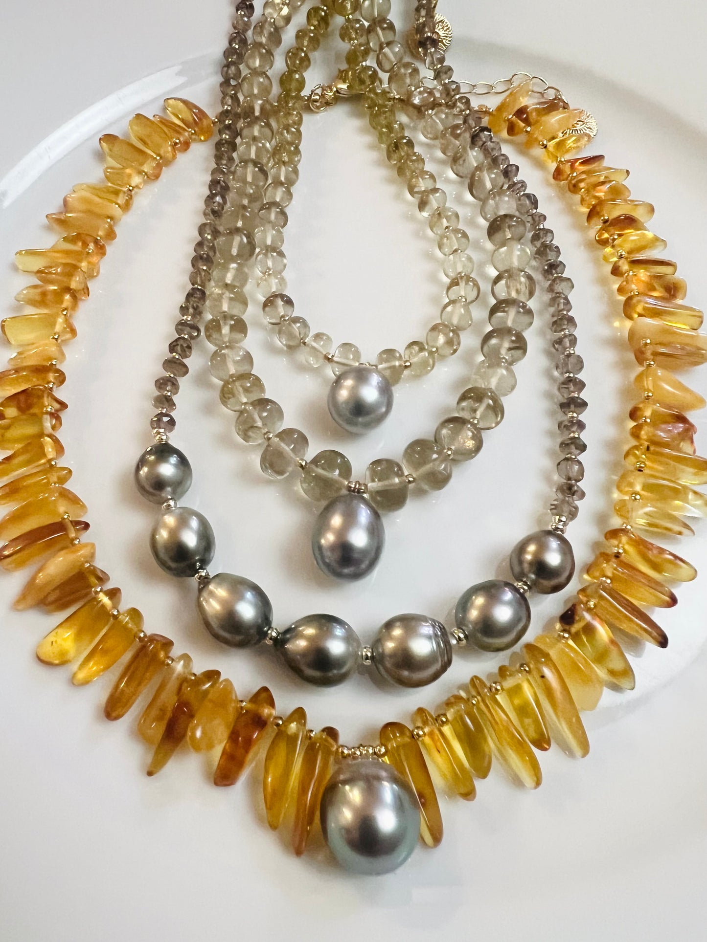 Amber Tahitian Necklace