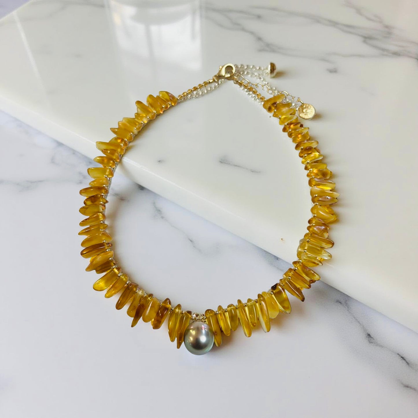 Amber Tahitian Necklace