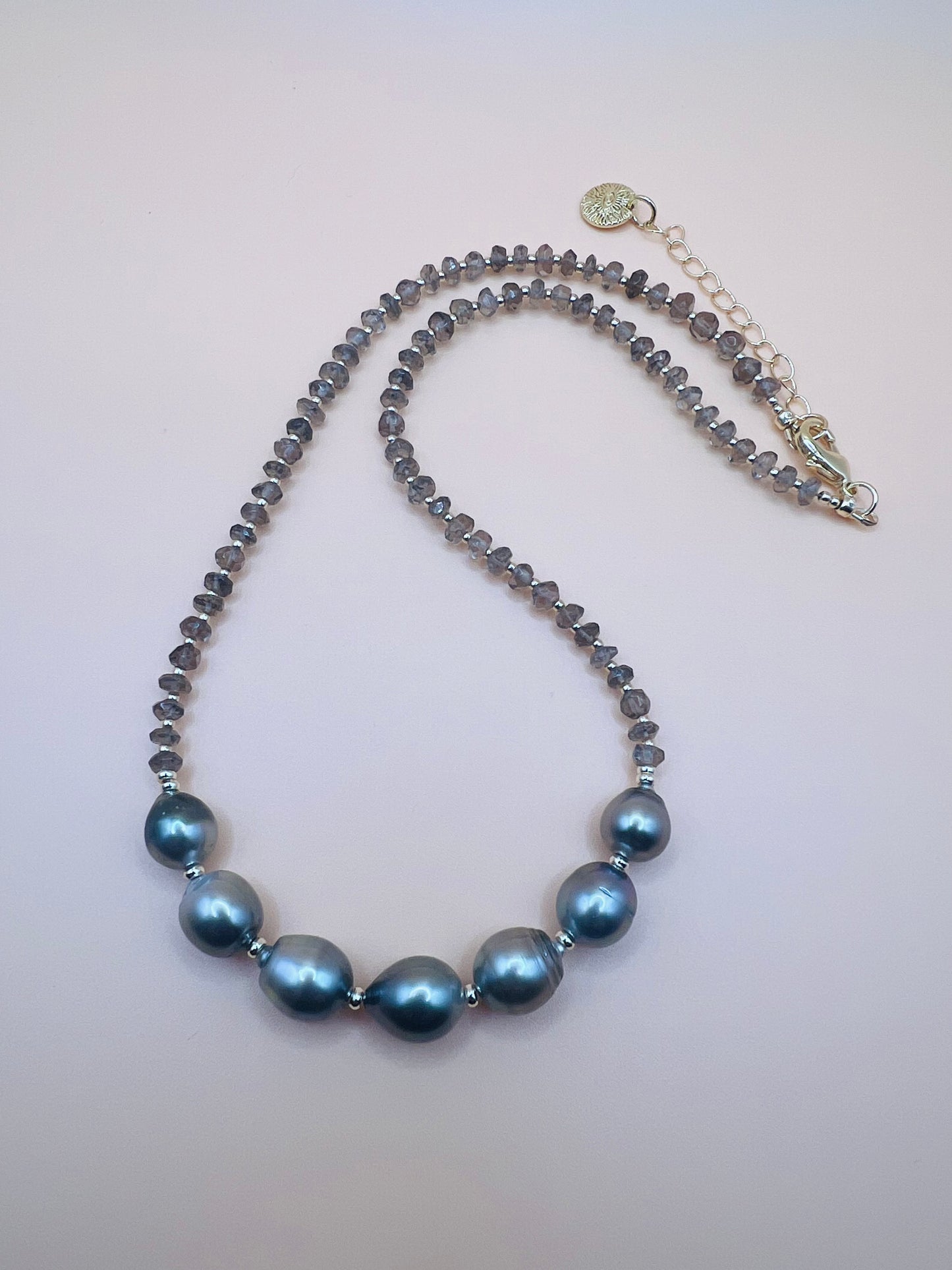 Smoky Quartz Tahitian Necklace