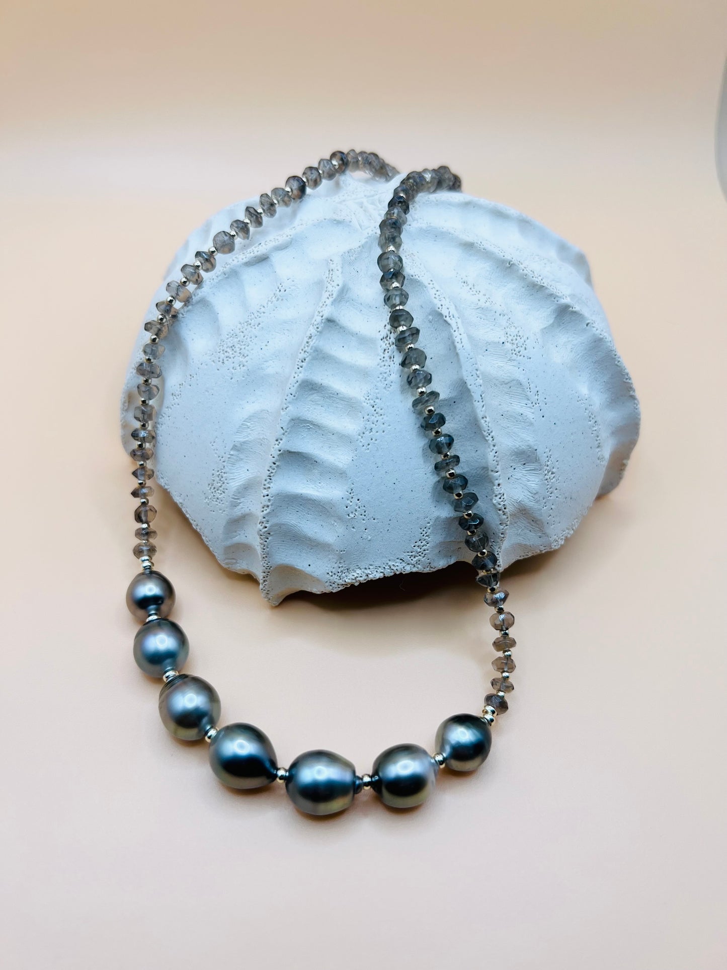 Smoky Quartz Tahitian Necklace