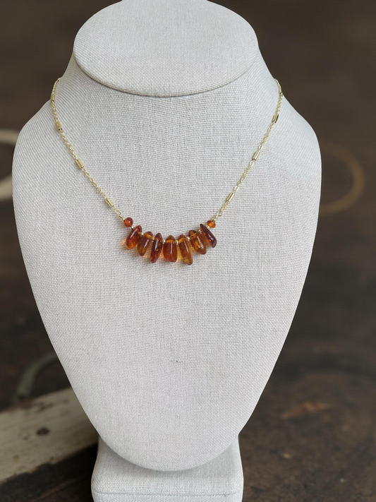 Amber Chain Necklace