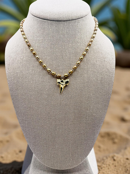 Metallic Mano Necklace  - Bronze/Gold