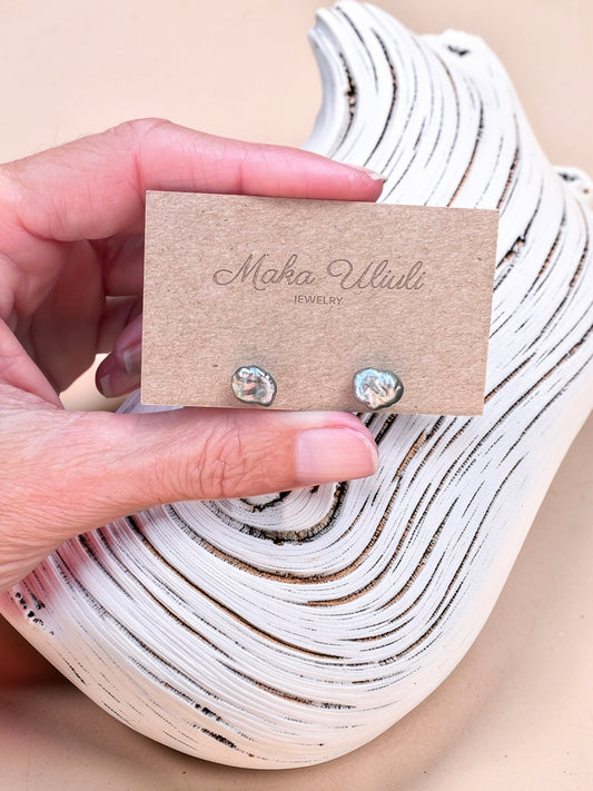 Tahitian Keshi Studs