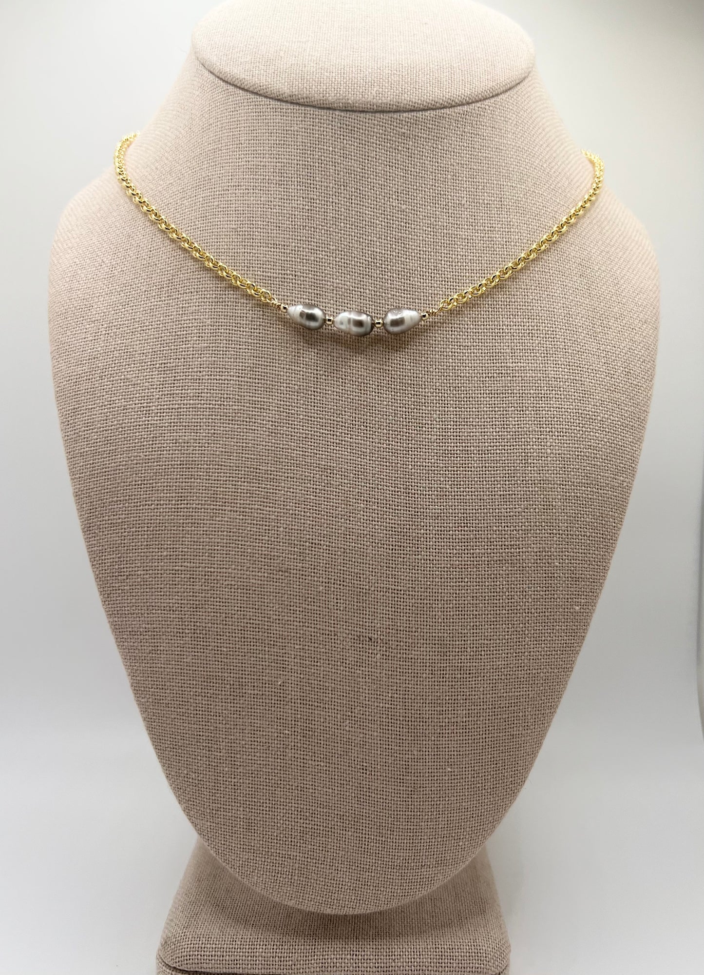 Keshi Rolo Chain Necklace
