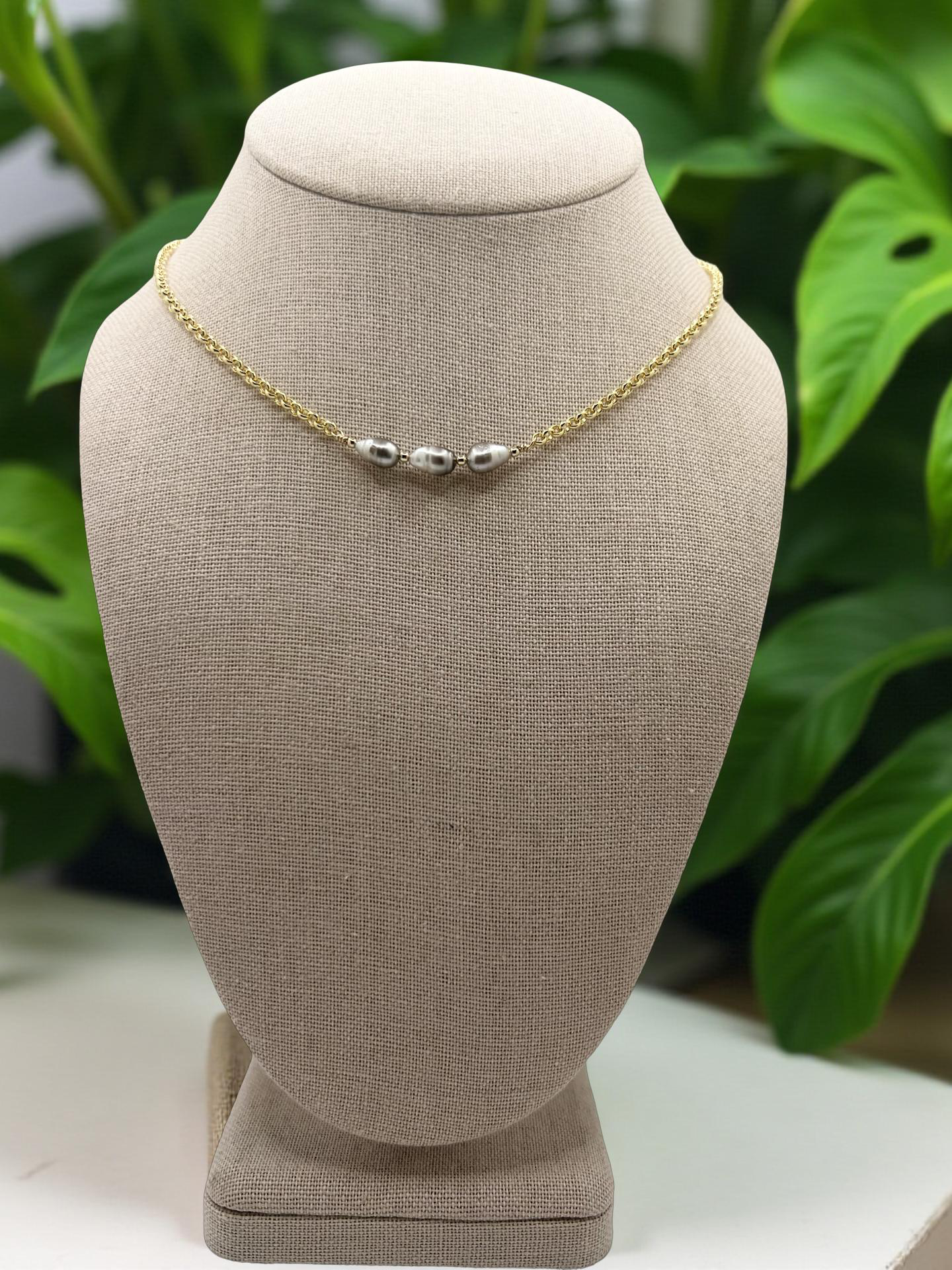 Keshi Rolo Chain Necklace