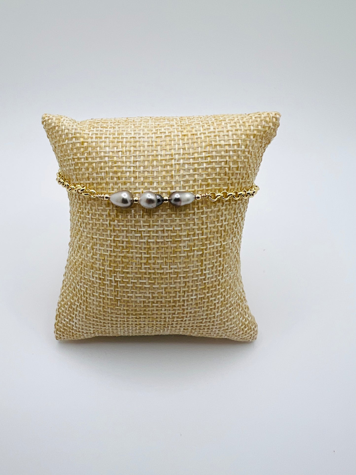 Keshi Rolo Chain Bracelet