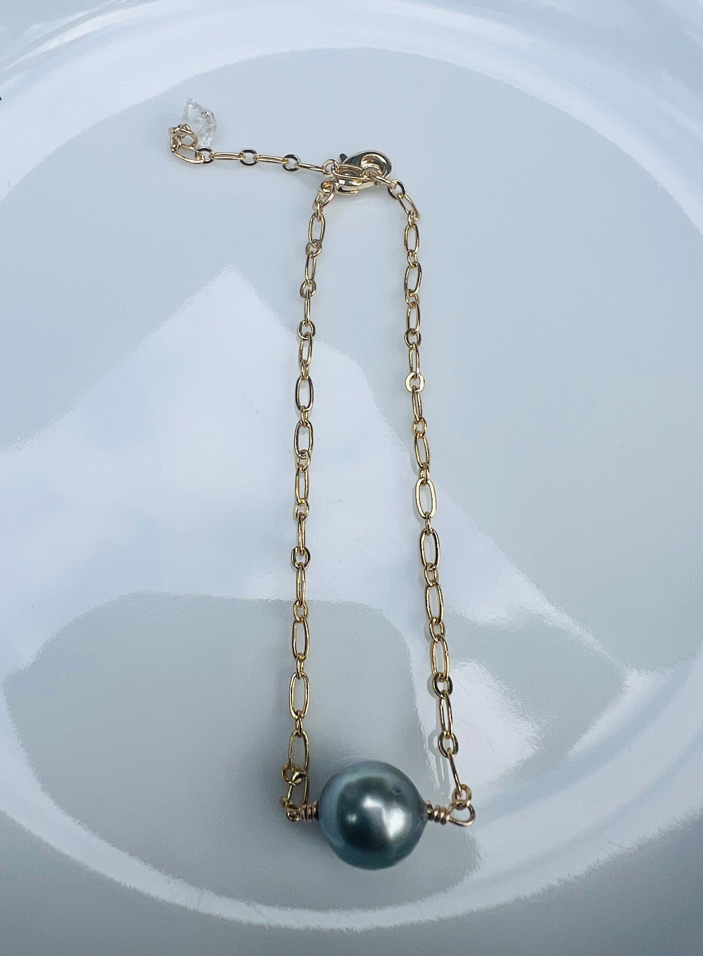 Tahitian Oval Link Chain Bracelet