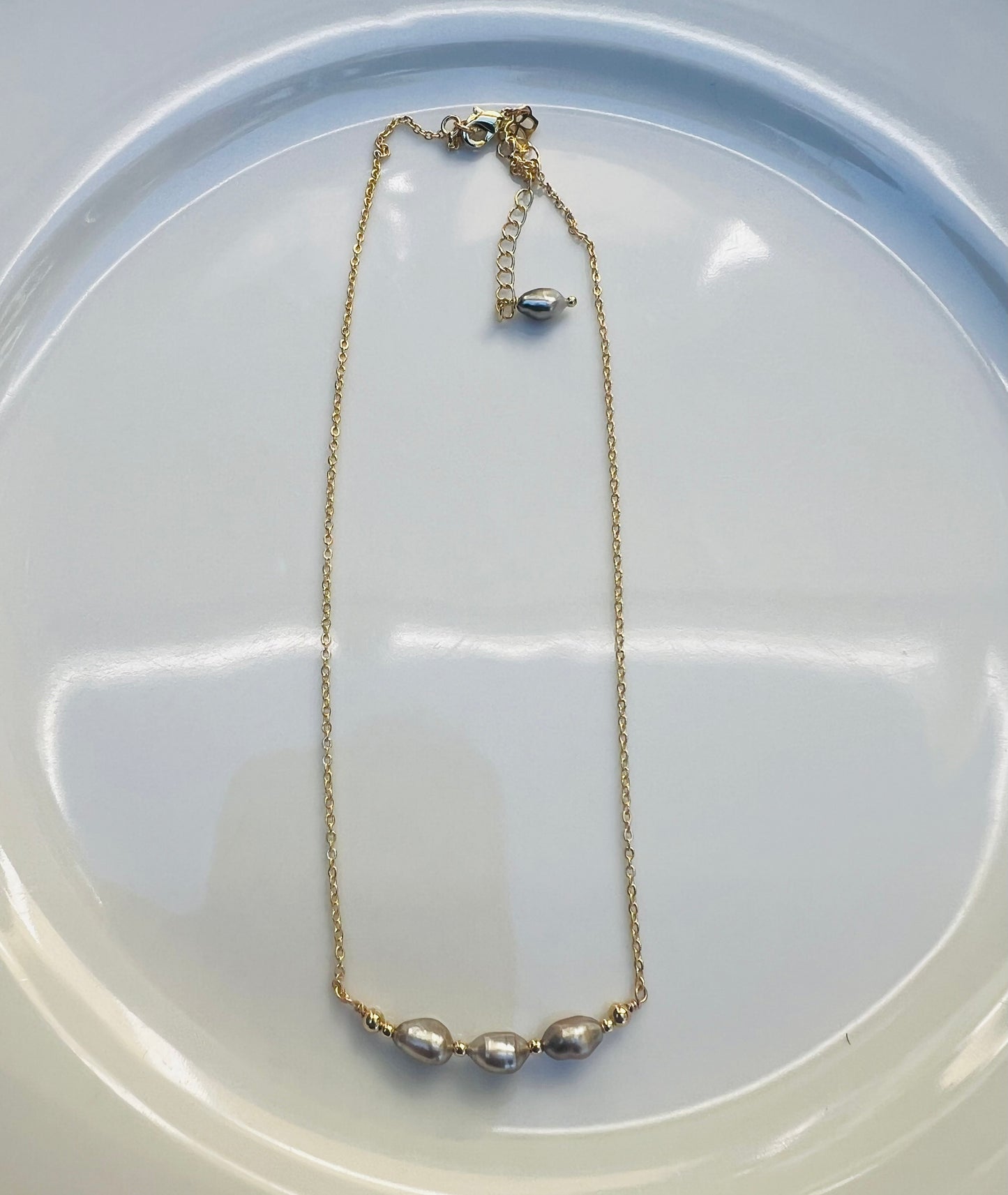 Keshi Dainty Chain Necklace