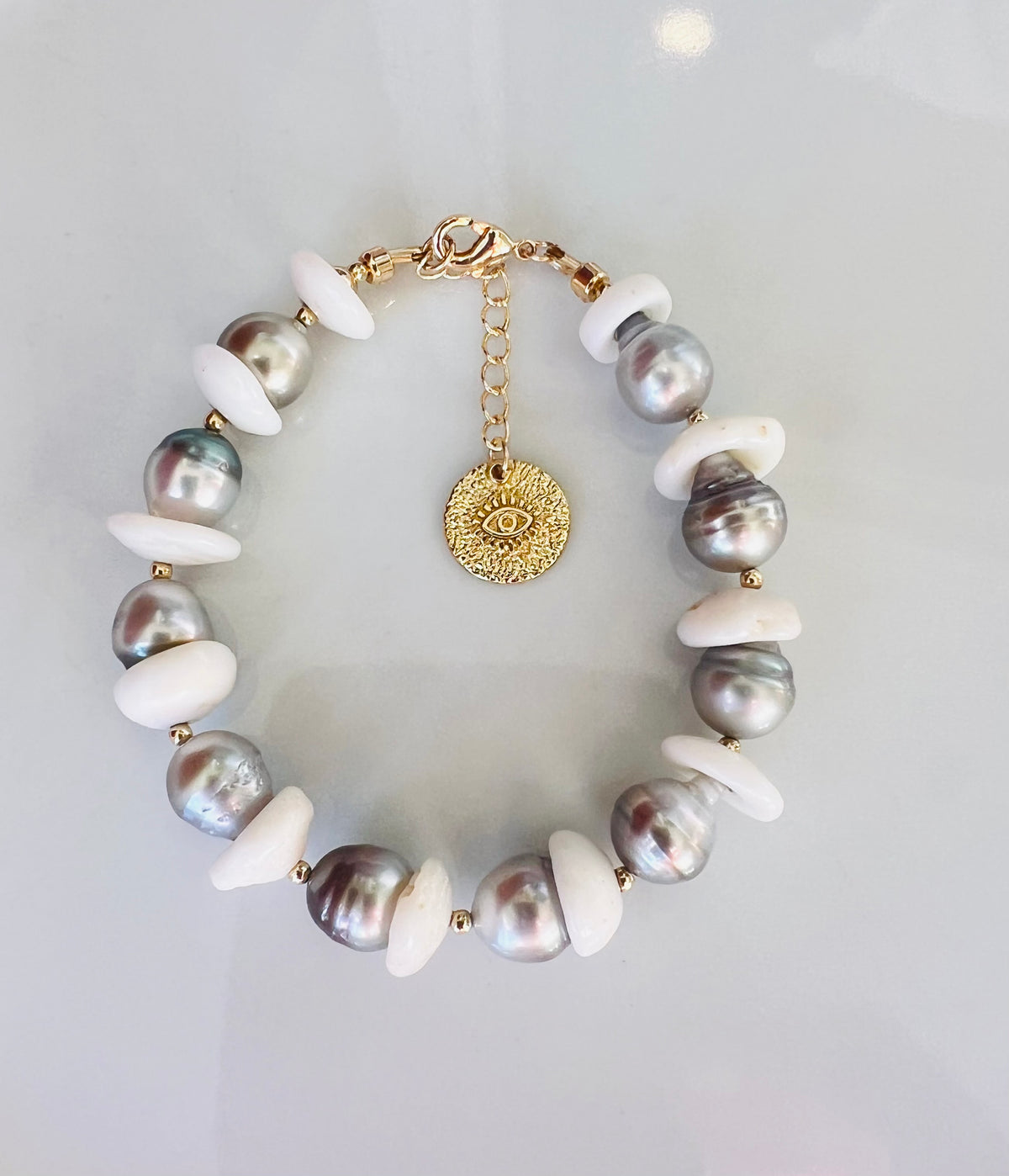 Westside Pukas & Pearls Bracelet