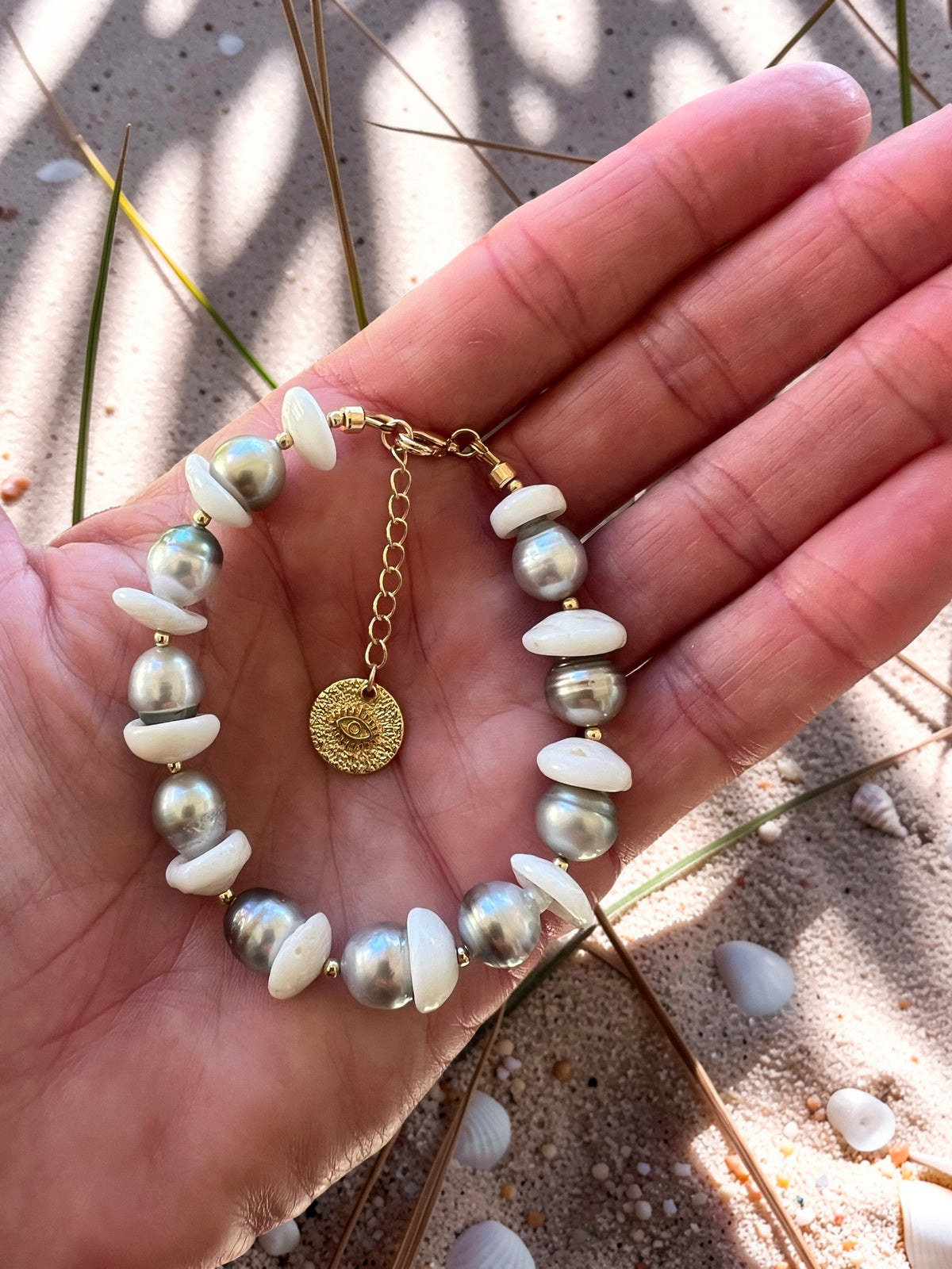 Westside Pukas & Pearls Bracelet