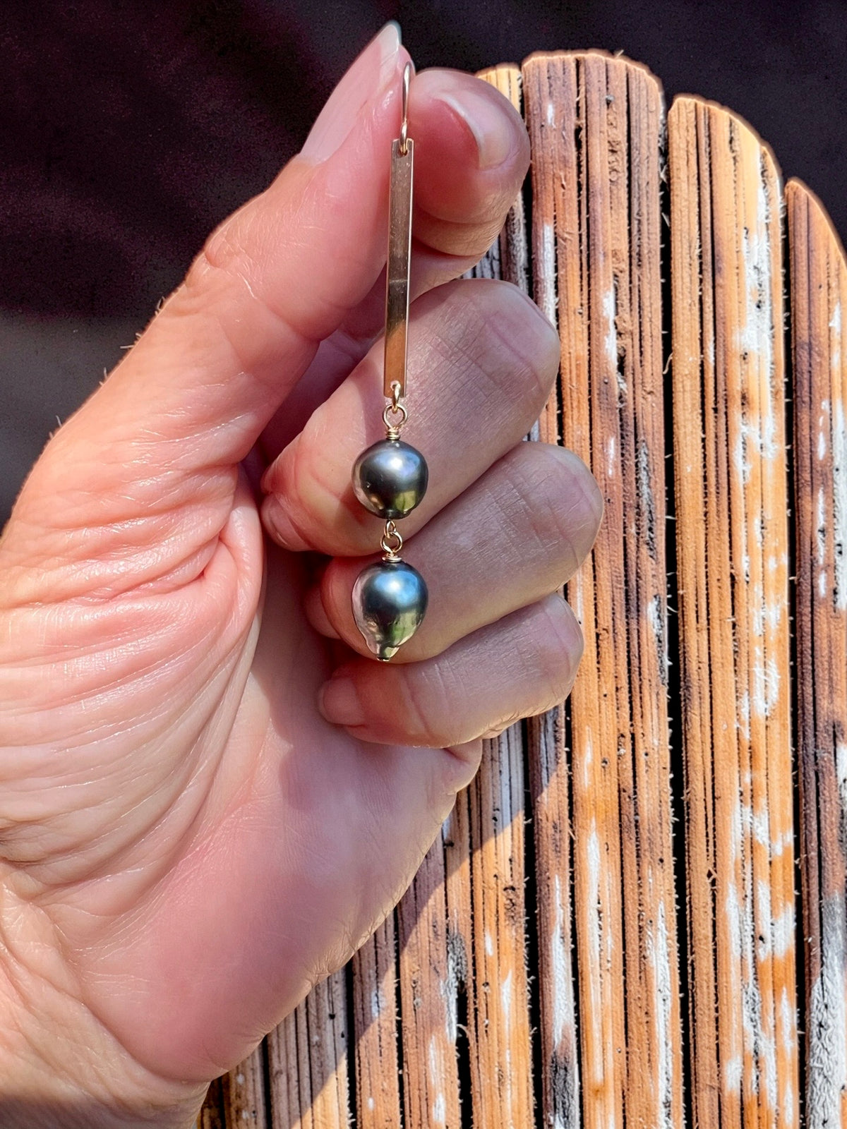 Double Drop Bar Earrings