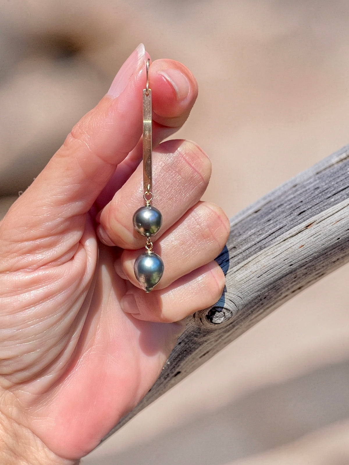 Double Drop Bar Earrings