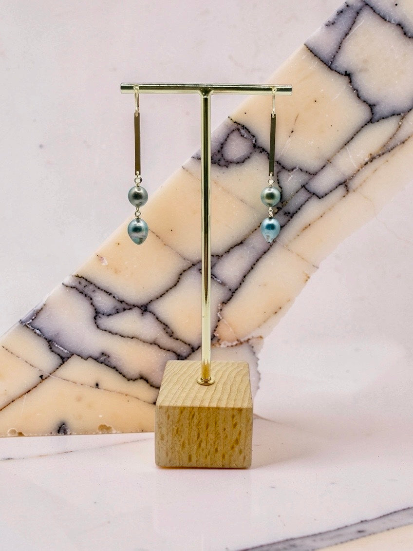 Double Drop Bar Earrings