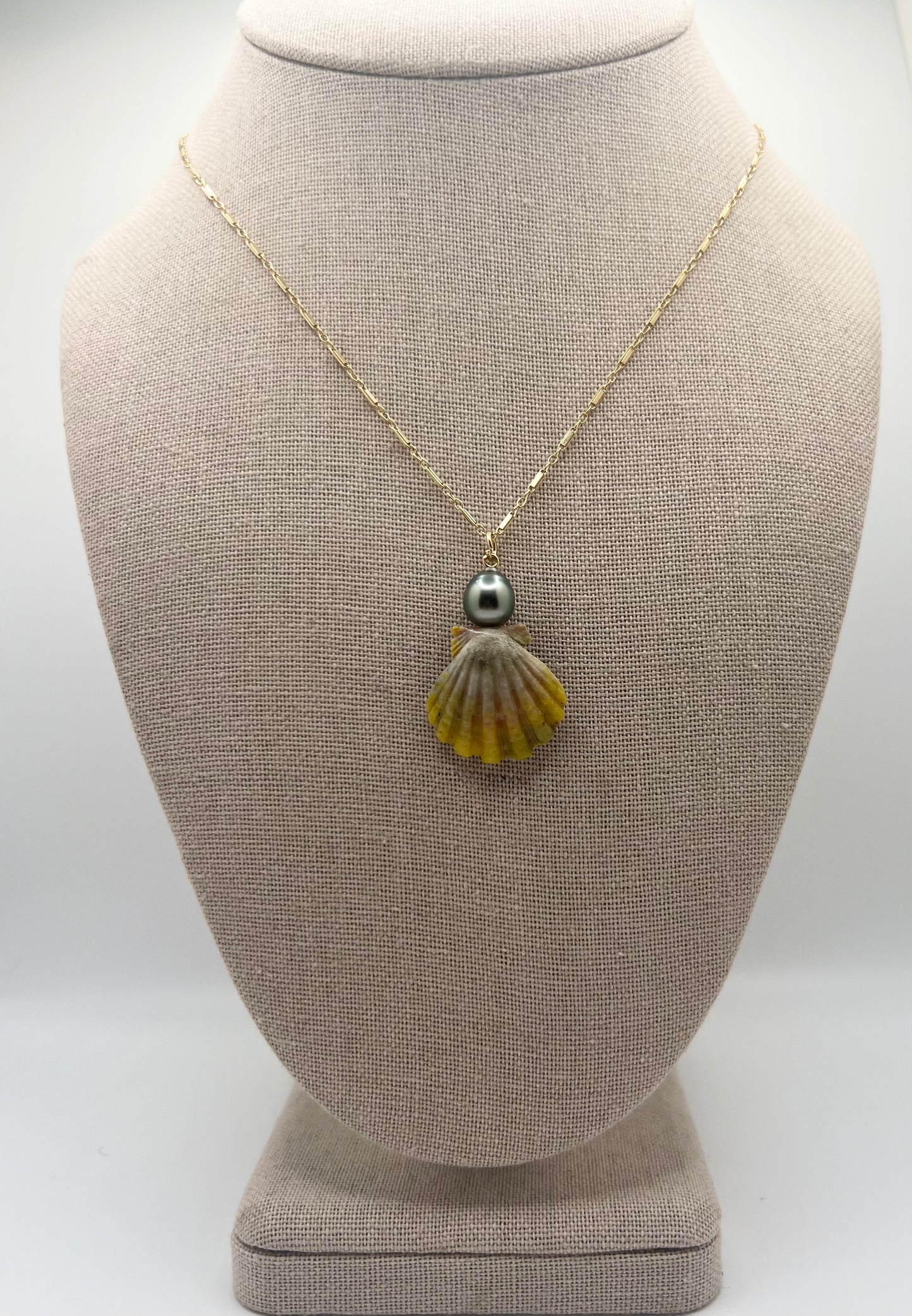 Manini Sunrise & Tahitian Seamless Pendant Necklace