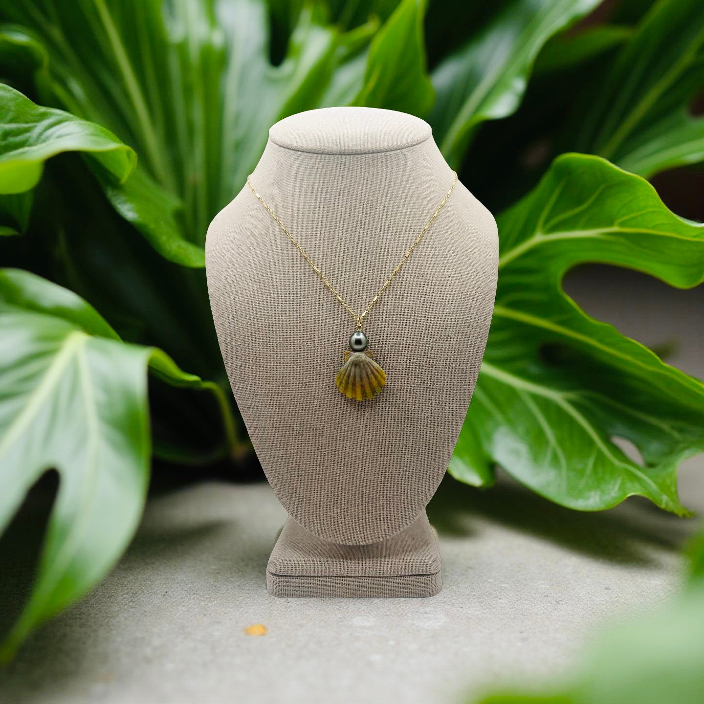 Manini Sunrise & Tahitian Seamless Pendant Necklace