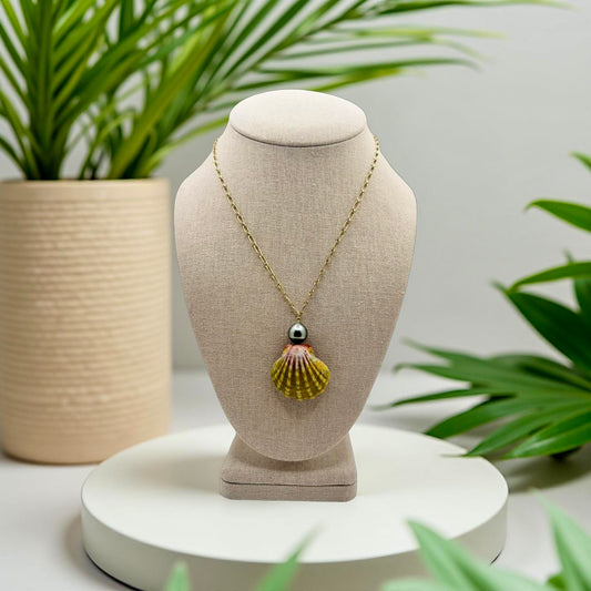 Bombucha Sunrise & Tahitian Seamless Pendant Necklace