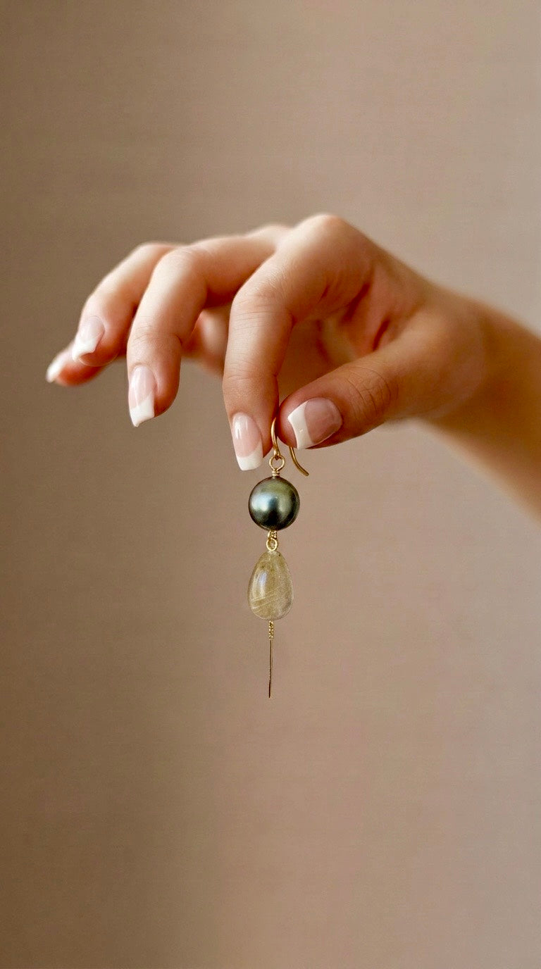 Tahitian & Golden Rutile Threaders
