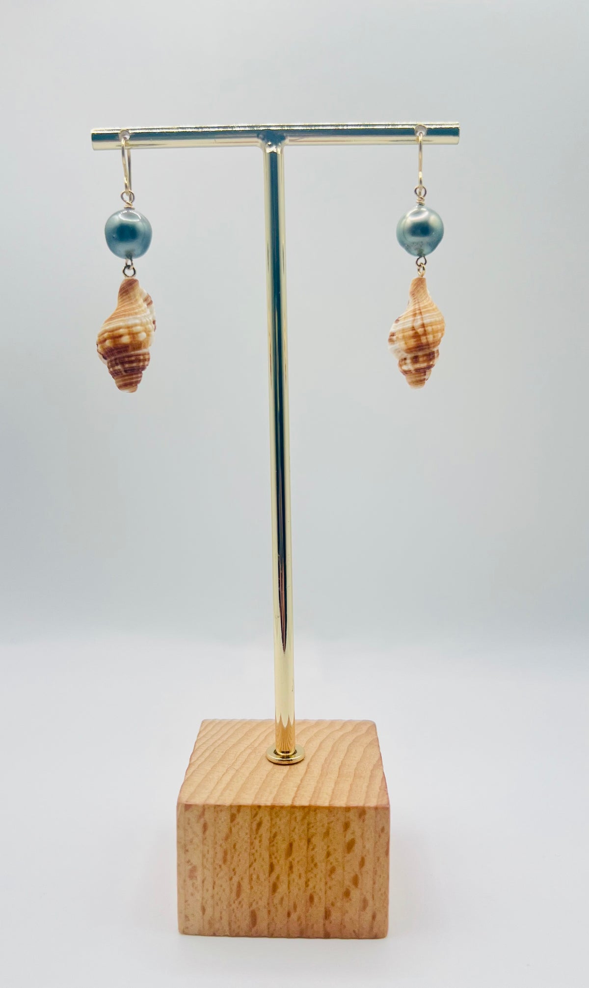 Tahitian & Triton Earrings