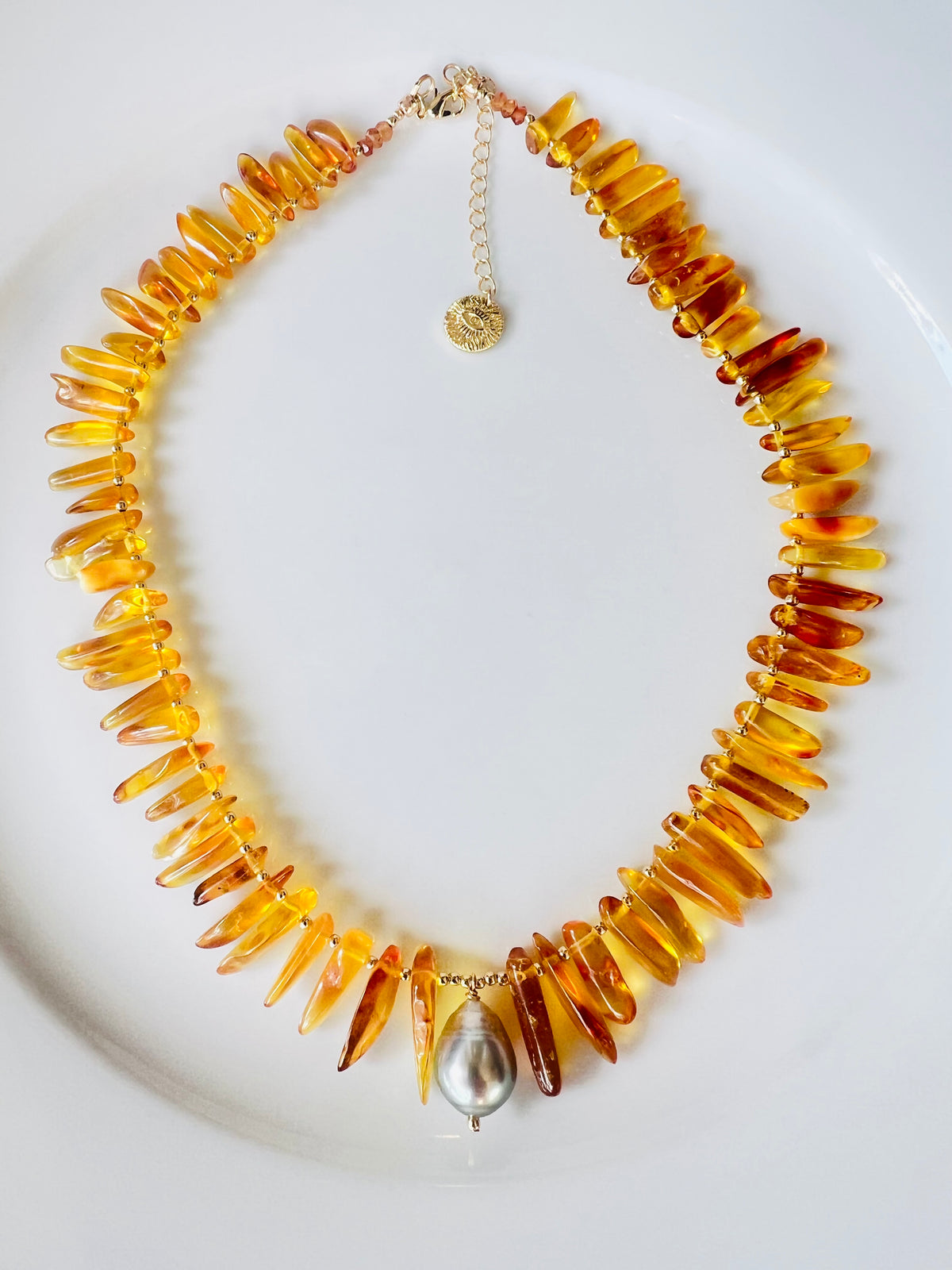 Tahitian & Amber Necklace