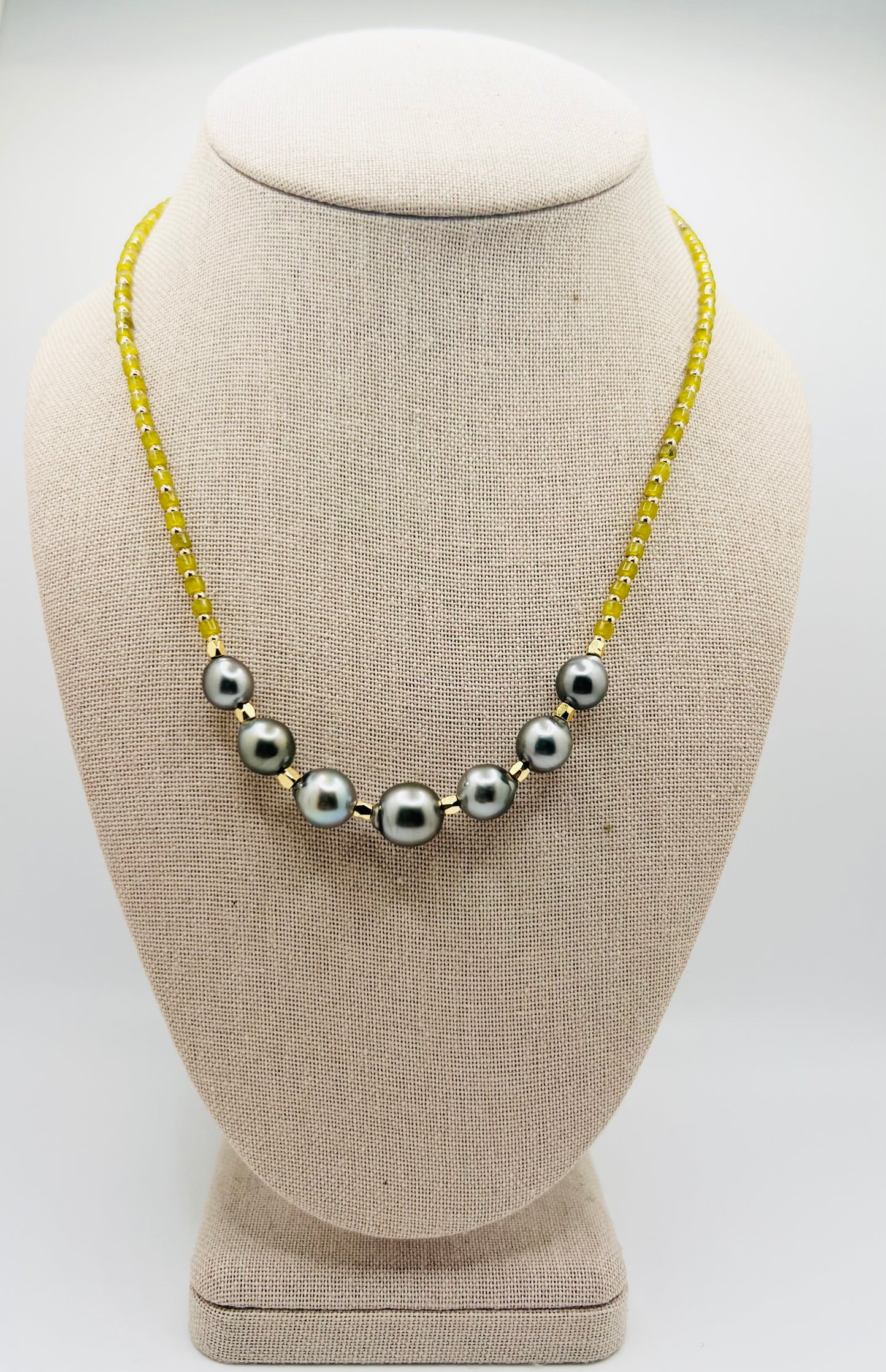 Olive Jade Goddess Necklace