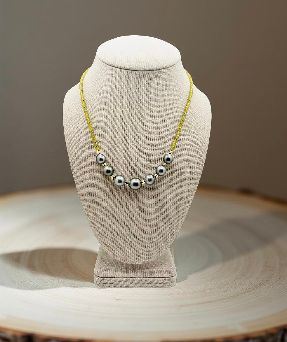 Olive Jade Goddess Necklace