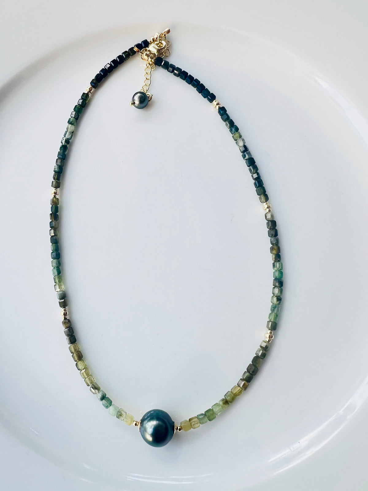 Night Forest Solitaire Necklace