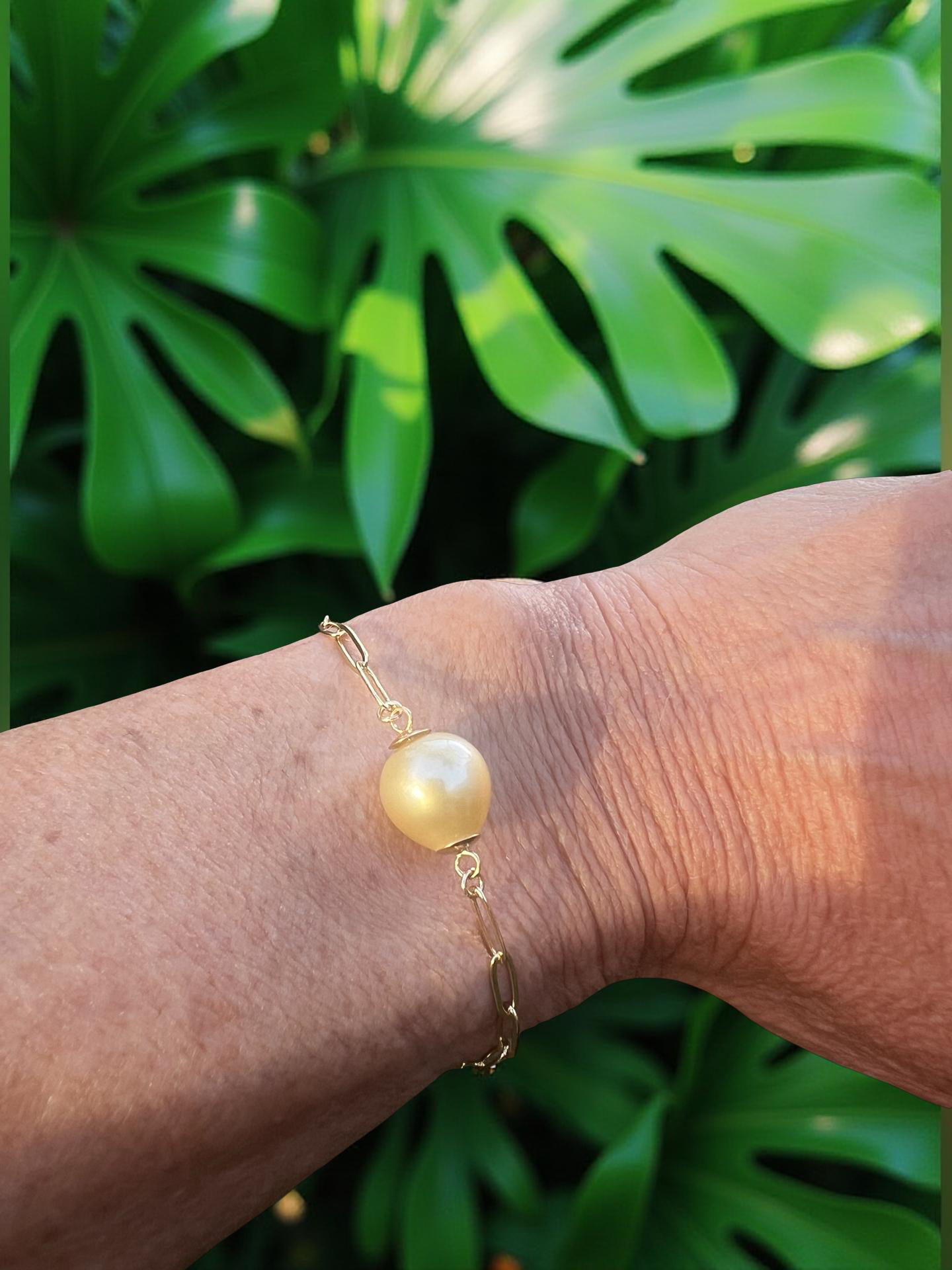 South Sea Paperclip Bracelet