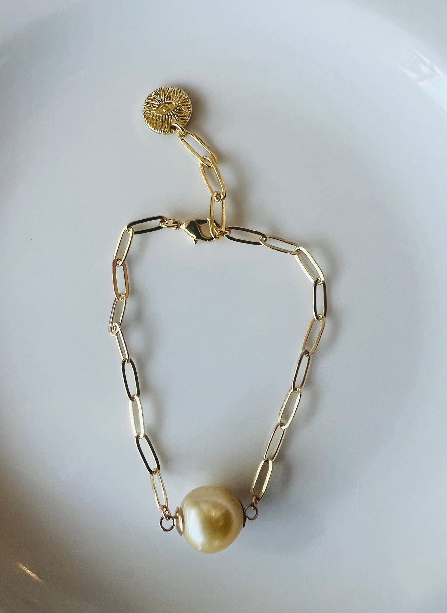 South Sea Paperclip Bracelet