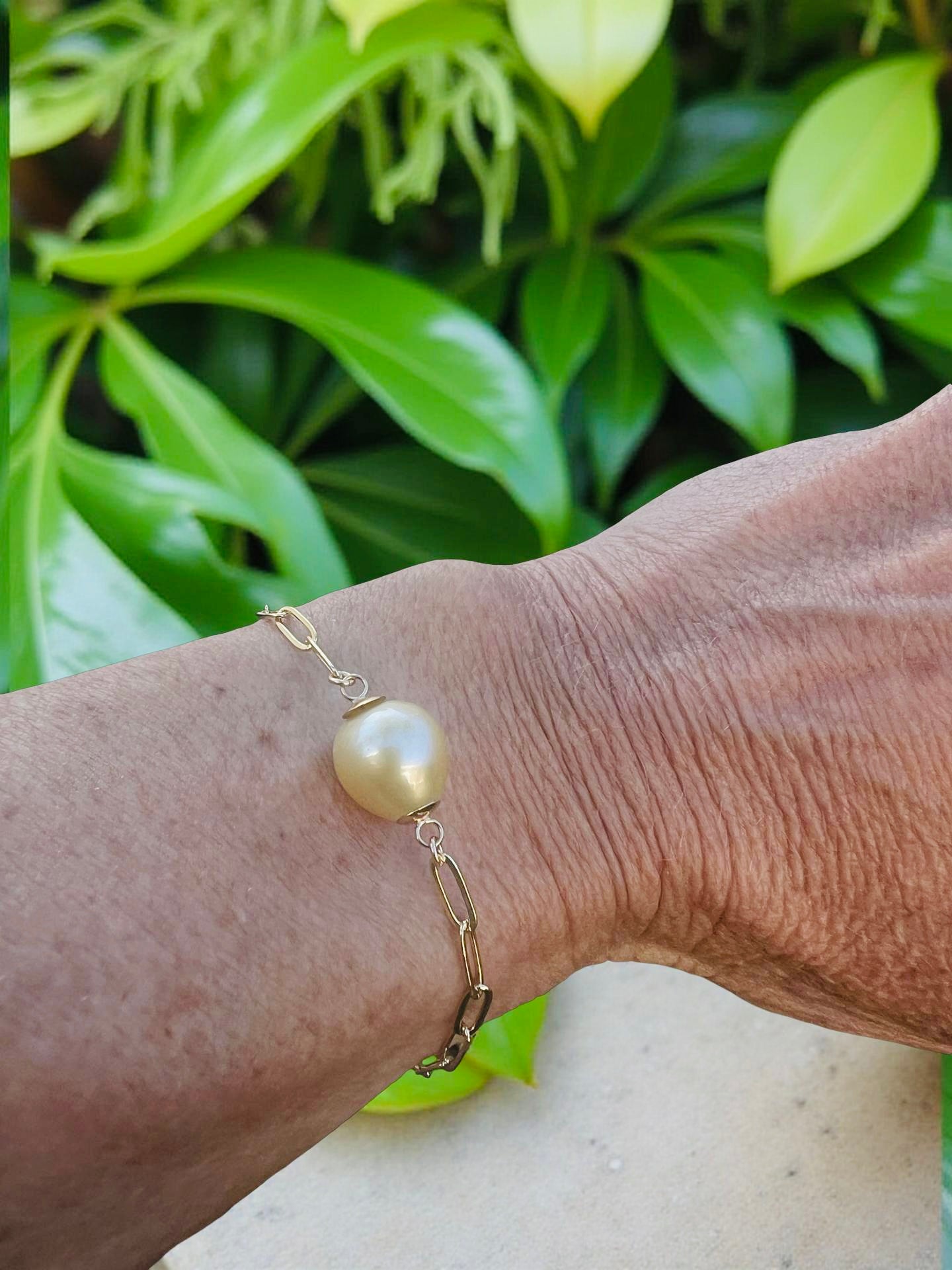 South Sea Paperclip Bracelet
