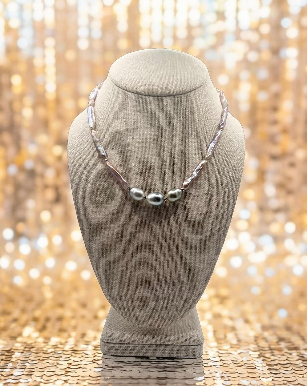 Mardi Gras Mermaid Necklace - Tahitian