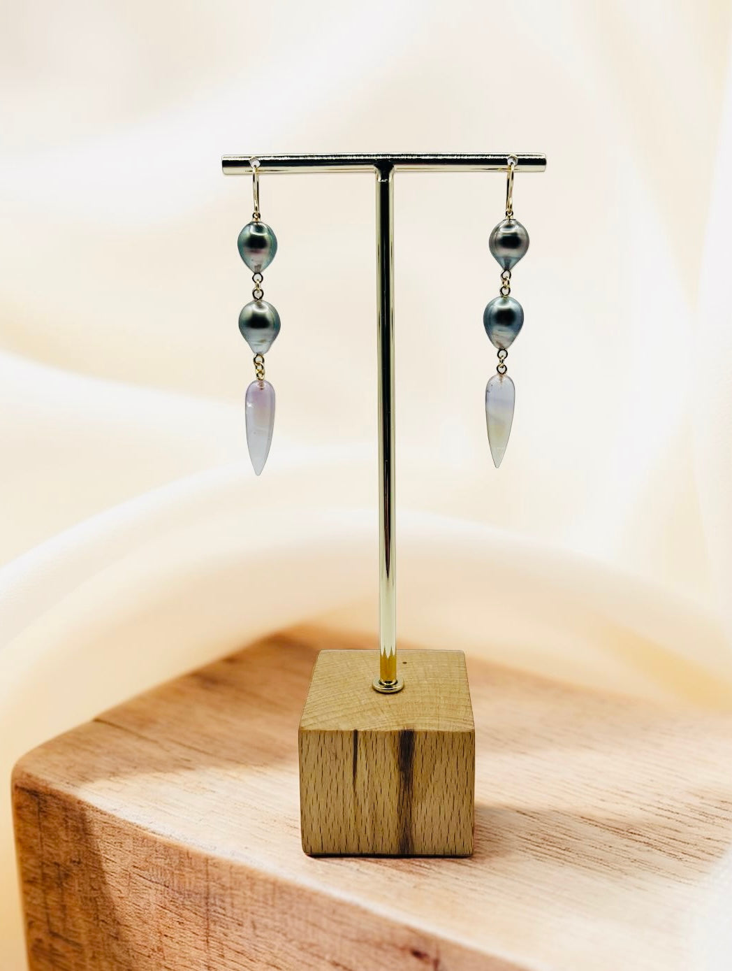 Tahitian & Ametrine Earrings
