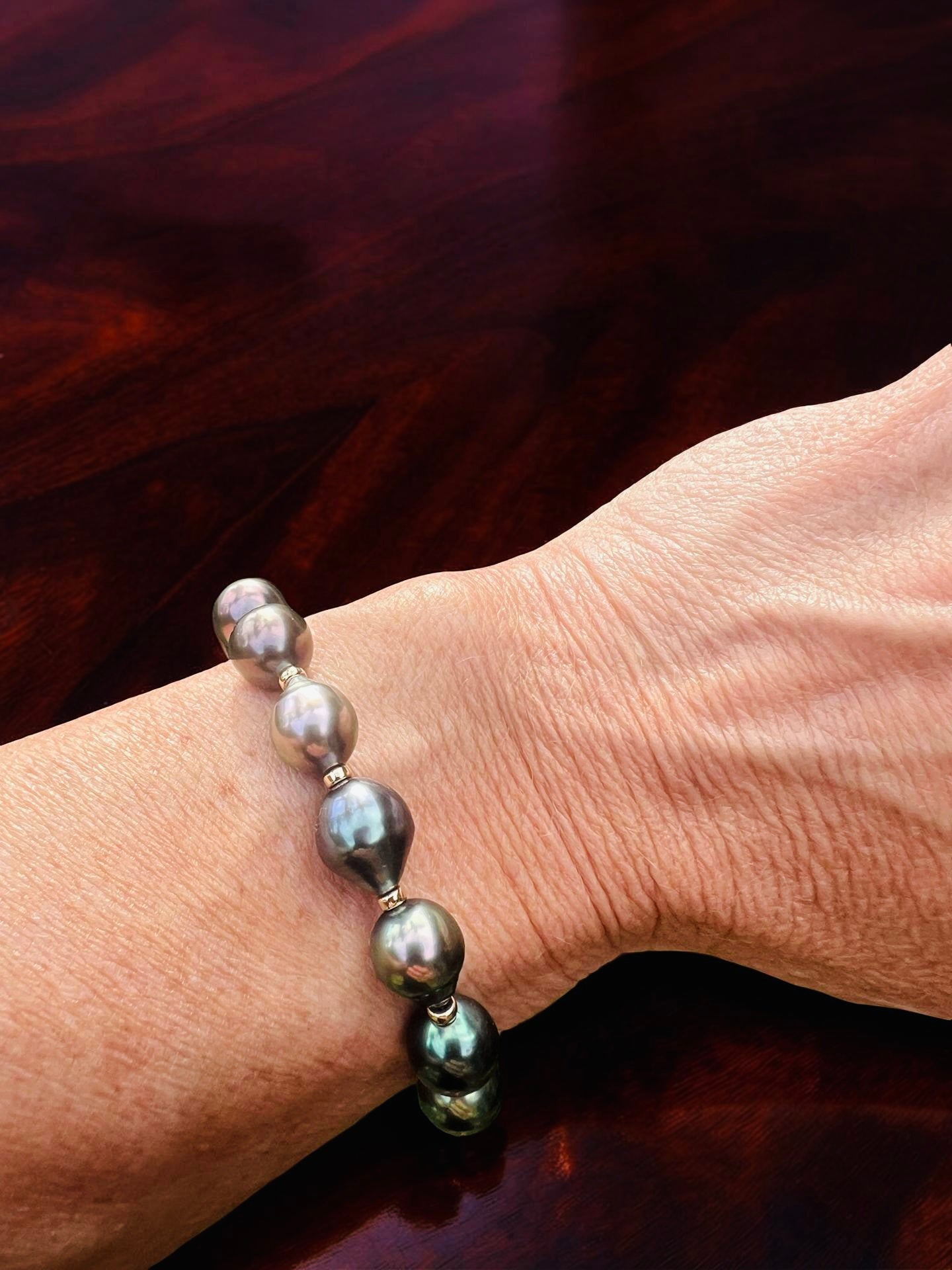 Mardi Gras Tahitian Pearl Bracelet