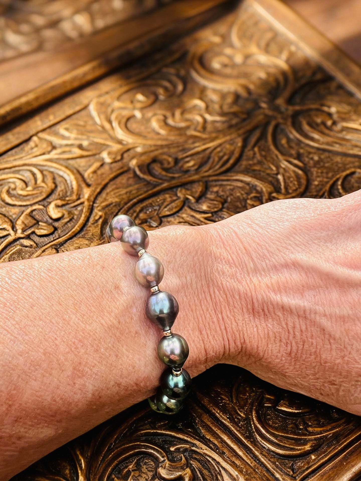Mardi Gras Tahitian Pearl Bracelet