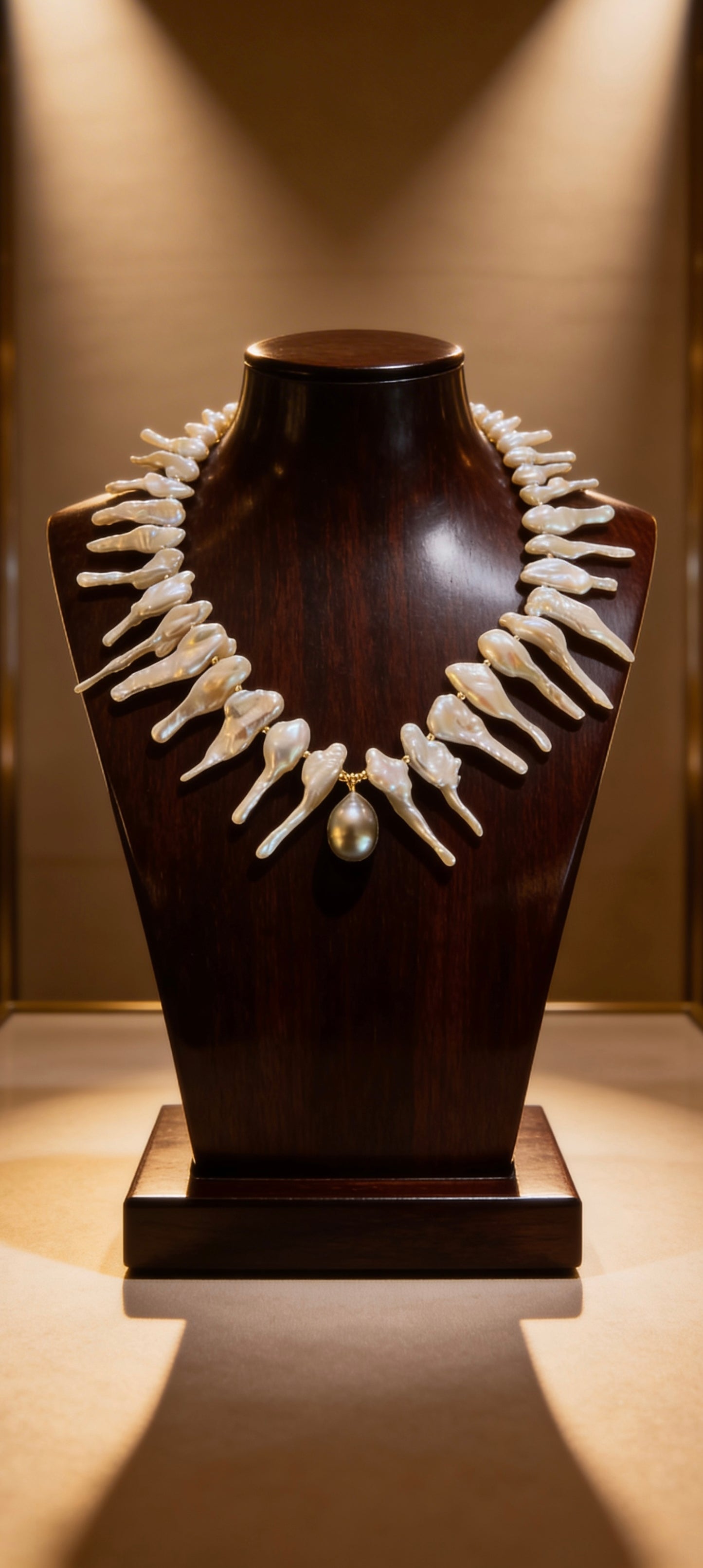 Tahitian & Fishtail Pearl Necklace
