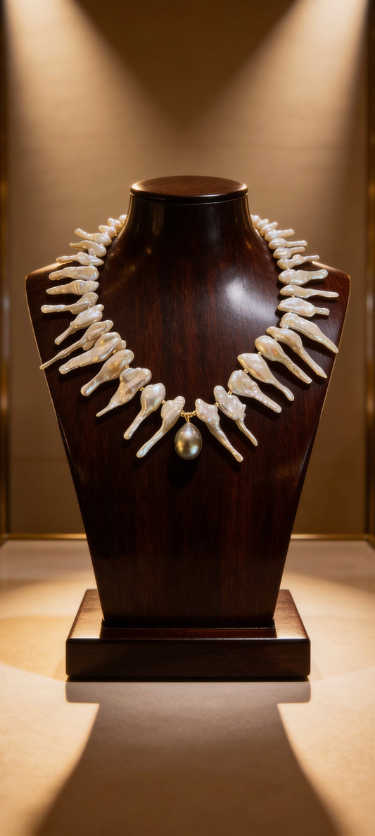 Tahitian & Fishtail Pearl Necklace