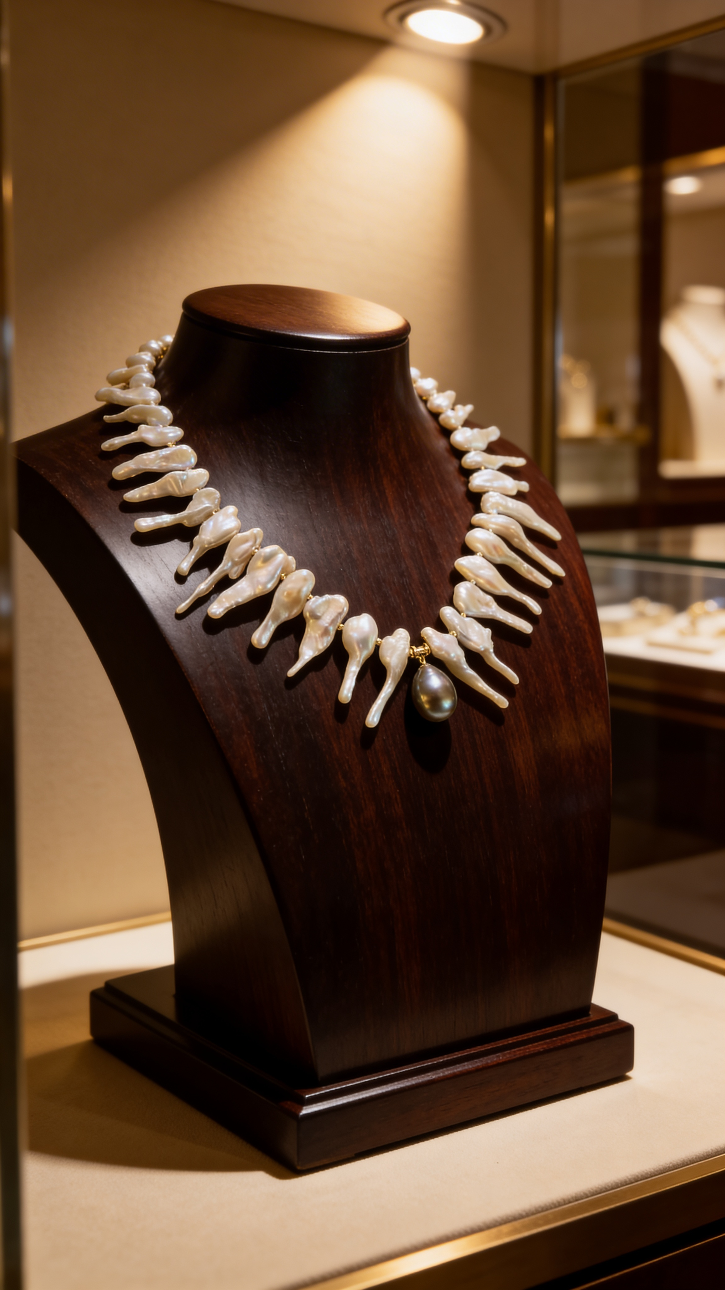 Tahitian & Fishtail Pearl Necklace